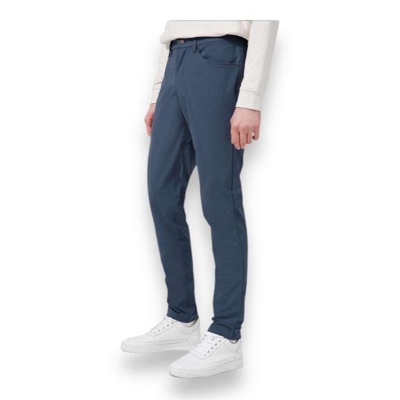 Lululemon ABC Pant Slim 32" Warpstreme Iron Blue Office M5AD9S Men’s Size 28 - Picture 1 of 14